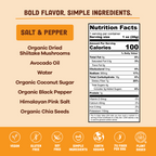 Salt & Pepper Mushroom Jerky - Single Serve Pack