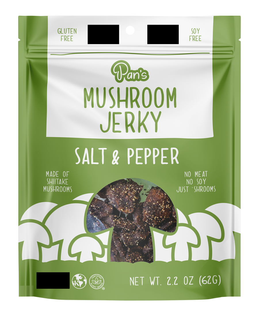 Salt & Pepper Mushroom Jerky - Upcycled Packaging Bundle D5