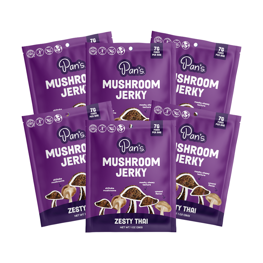 Zesty Thai Mushroom Jerky - Single Serve Pack Q7