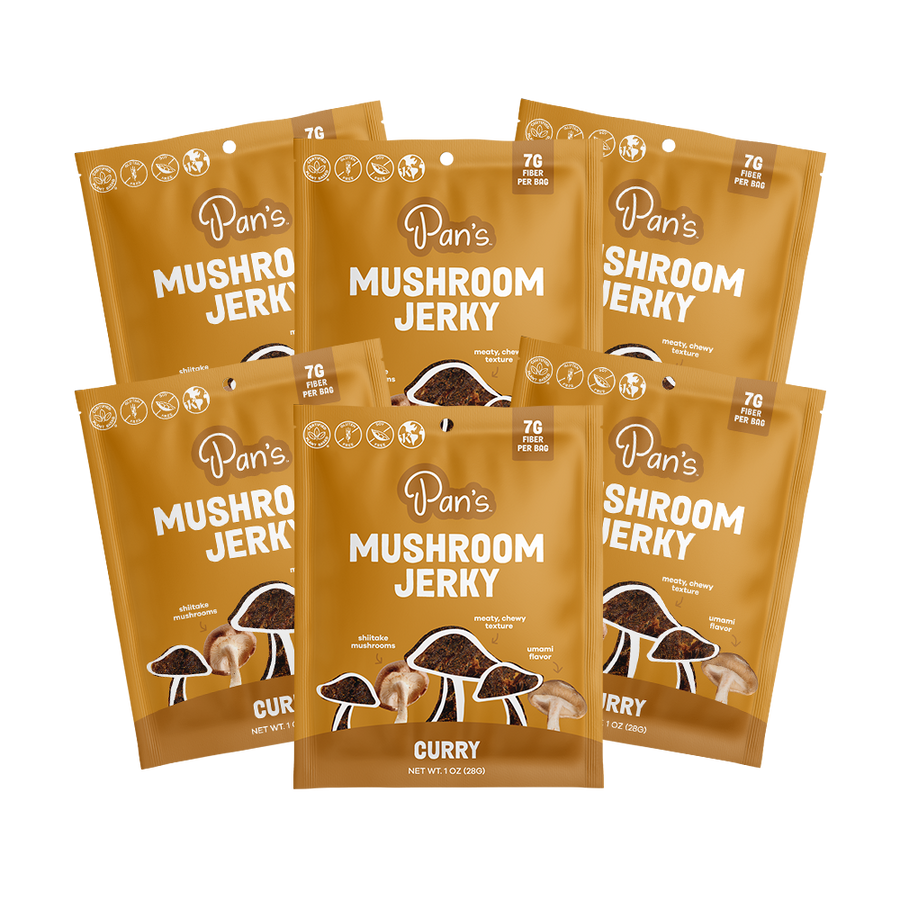 Curry Mushroom Jerky - Single Serve Pack O0