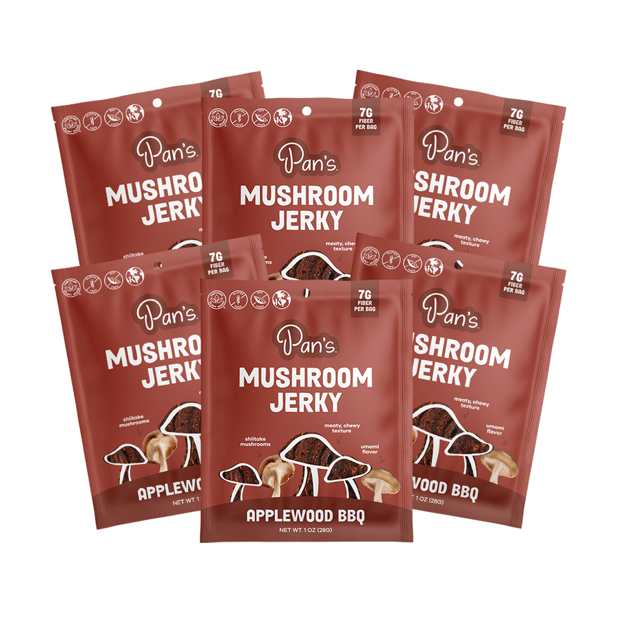 Applewood BBQ Mushroom Jerky - Single Serve Pack S5